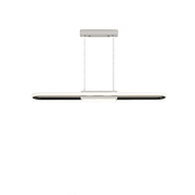 Blushlighting® Modern LED Chandelier in the Shape of Long Strip for Restaurant, Kitchen image | luxury lighting | long chandeliers