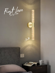 Blushlighting® Modern Golden Wall Lamp in Minimalistic Style for Bedroom, Corridor image | luxury lighting | luxury wall lamps