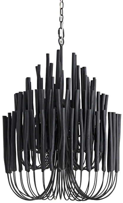 5/6-Light Modern Branch Modeling Chandelier in White or Black for Stylish Interiors