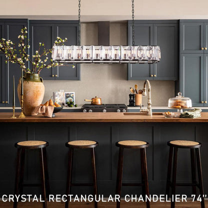 Harlew Crystal Rectangular Chandelier42''54''62''74"
