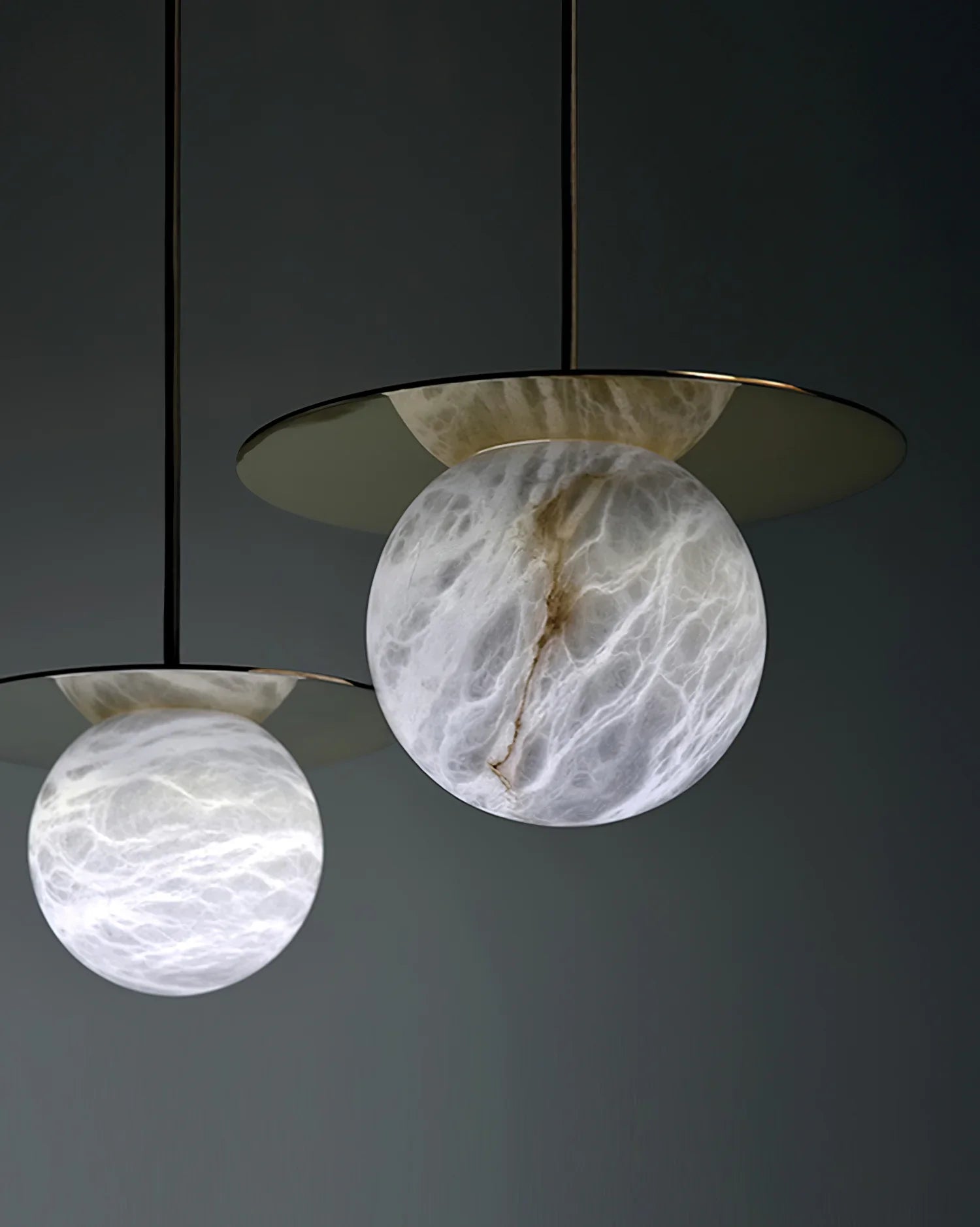 Spanish Alabaster Bedside Pendant Light