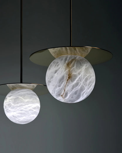 Spanish Alabaster Bedside Pendant Light