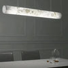 Alabaster Linear Pendant Light Over Kitchen Island