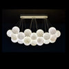 Blus Lighting Setlla 27-Alabaster Ball Chandelier, Luxury Model Lighting