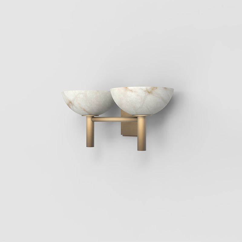 2 Lights Alabaster Wall Sconce