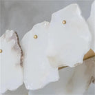 Carlos Alabaster Modern Snowflake Round Chandelier chandelier Kevin Studio Inc