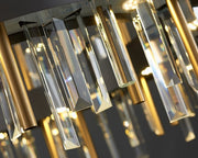 Blushlighting® Celle Ligure | Royal Gold/Titanium Black Crystal Chandelier