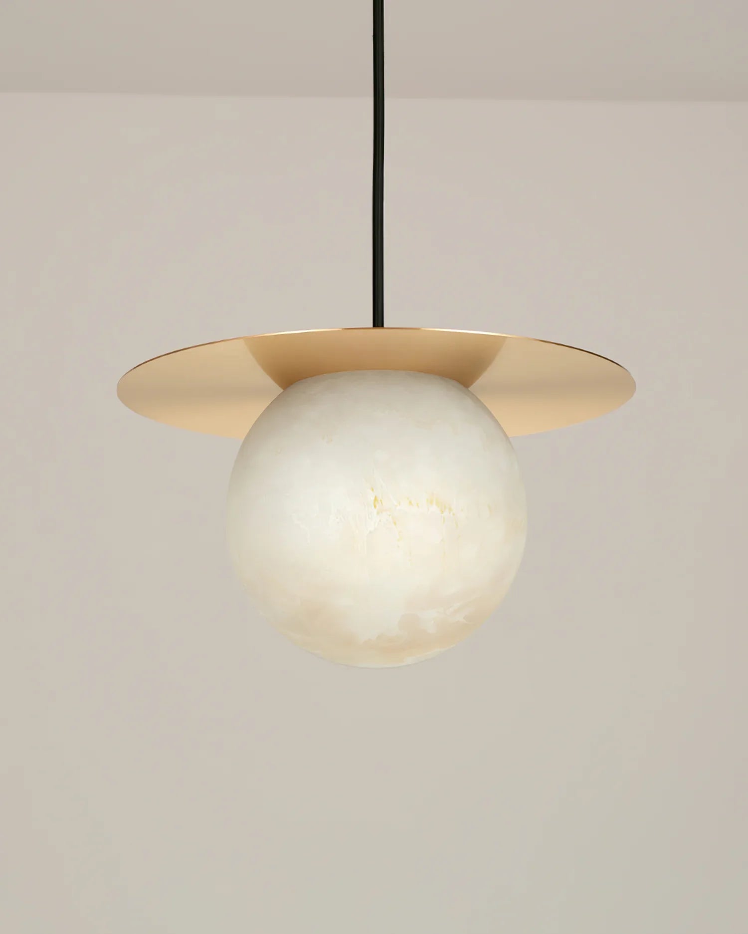 Spanish Alabaster Bedside Pendant Light