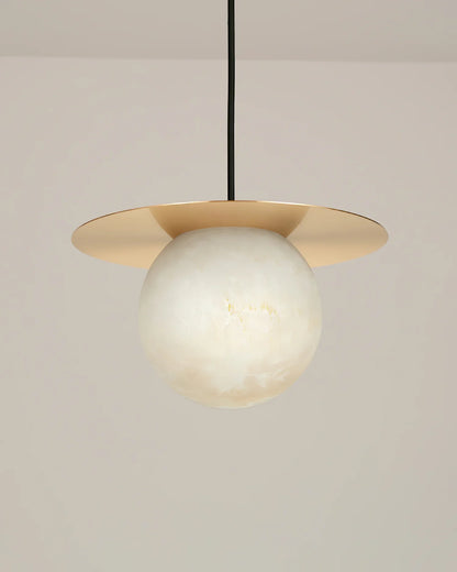 Spanish Alabaster Bedside Pendant Light