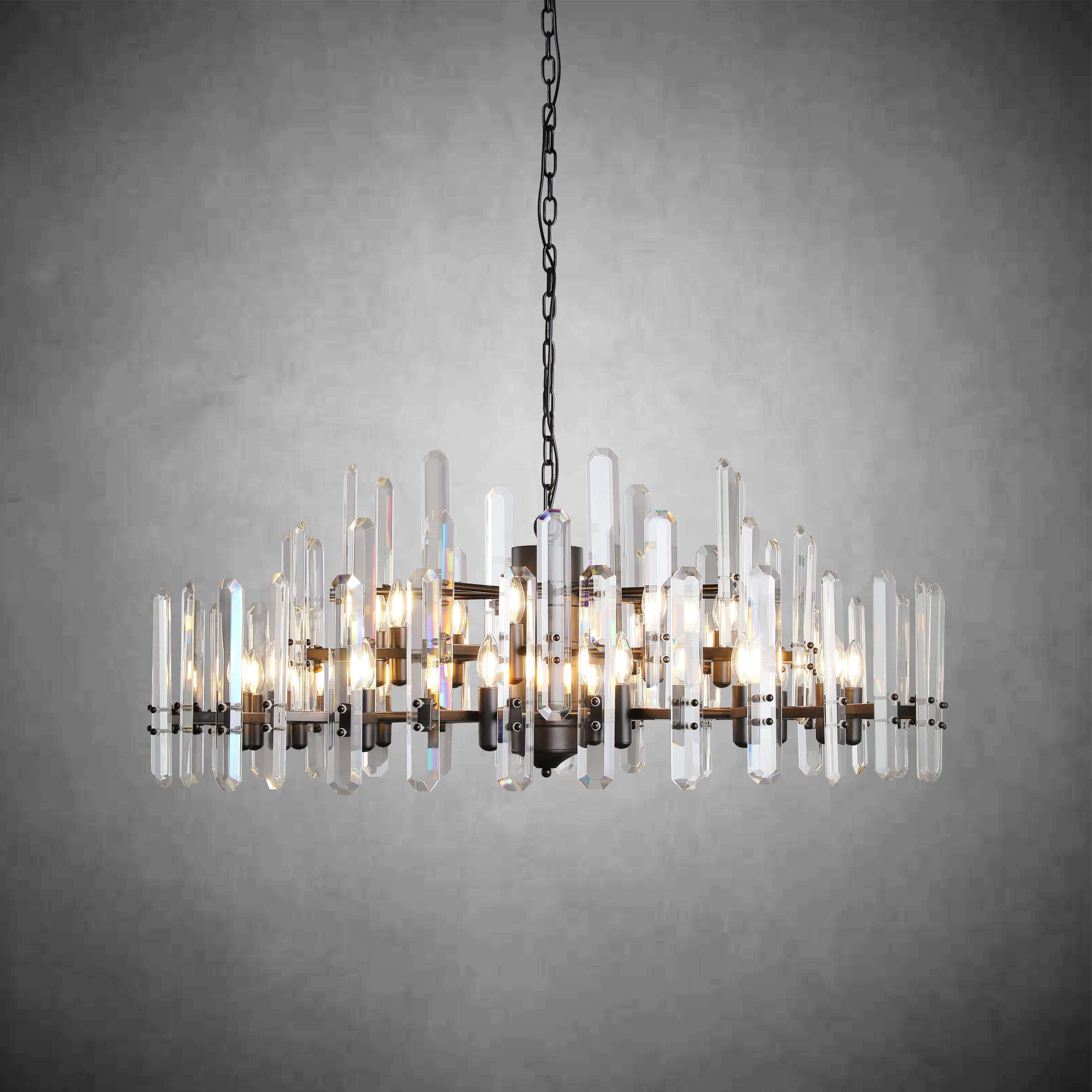 Bonington Crystal Round Chandelier 24"36''48''