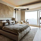 Drake Single-Ring Crystal Chandelier - view 12