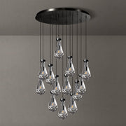 Silas Modern Raindrop Round Chandelier For Living Room