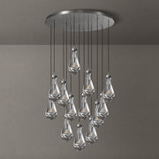 Silas Modern Raindrop Round Chandelier For Living Room 36"-13-Lights