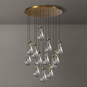 Silas Modern Raindrop Round Chandelier For Living Room