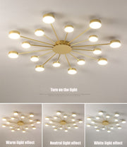 Blushlighting® Cruciform LED Ceiling Chandelier for Living Room, Bedroom, Dining Room image | luxury lighting | home decor