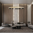 Drake Single-Ring Crystal Chandelier - view 22