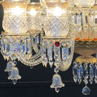 15 Lights Crystal Chandelier Gold & Clear Crystal Lighting - Blushlighting