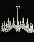 16 Lights Ellipse Crystal Lighting Dining Room Chandelier - Blushlighting