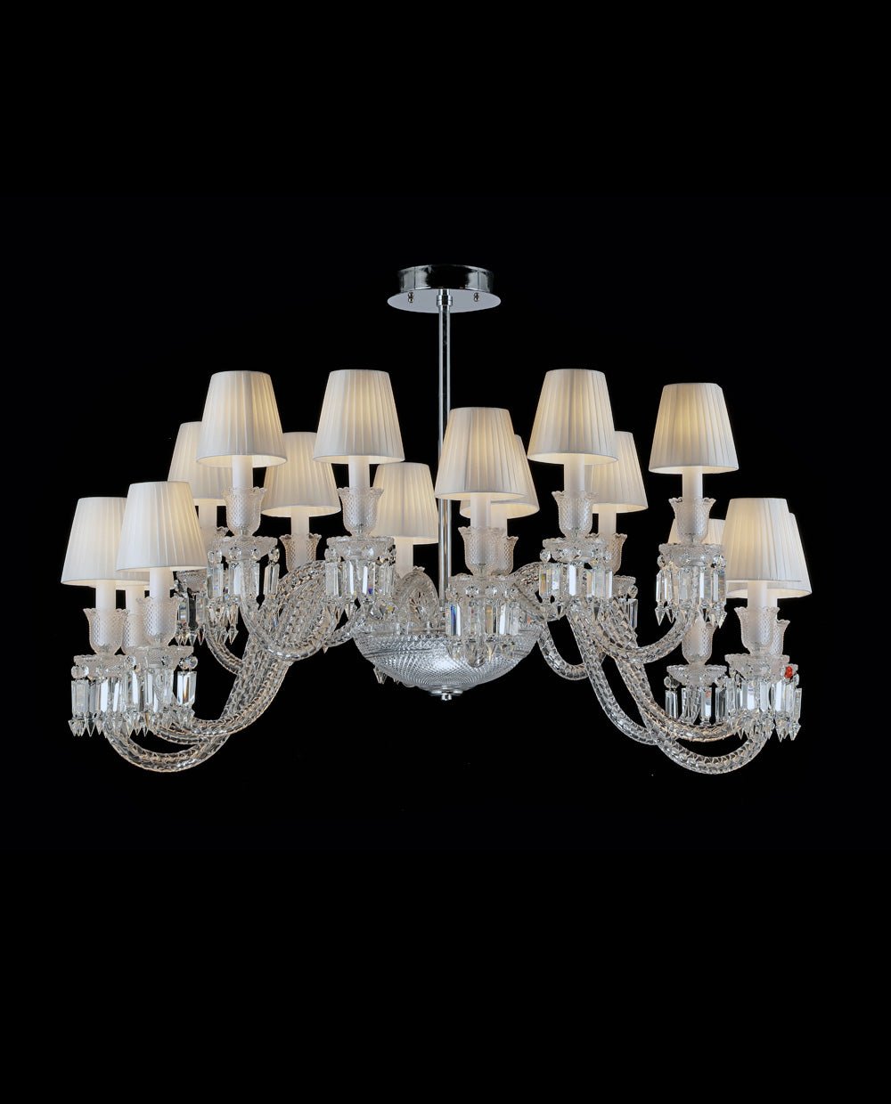 16 Lights Oval Lighting with Lampshades - Blushlighting