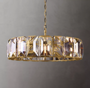 Harlowe Crystal Round Chandelier Light 43"