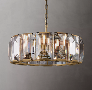 Harlowe Crystal Round Chandelier Light 31"  Living Room Lighting