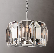 Harlowe Crystal Round Chandelier Light 19"  Living Room Lighting