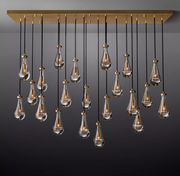 Rain Linear Modern Dining Room Chandelier Light 72"