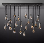 Rain Linear Modern Dining Room Chandelier Light 72"