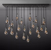 Rain Linear Modern Dining Room Chandelier Light 72"