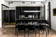 1/3-Layer Brass Ellipse Horizontal Extra Large LED Chandelier