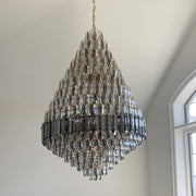 Staircase/Foyer Chandelier With High Clarity Crystals Luxury Ceiling Light