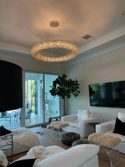 Halos Crystal Round LED Chandelier 32"41''59''72''