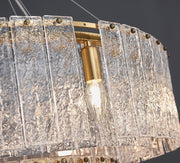 Blushlighting® Double frosted glass suspension luminaire modern Round chandelier