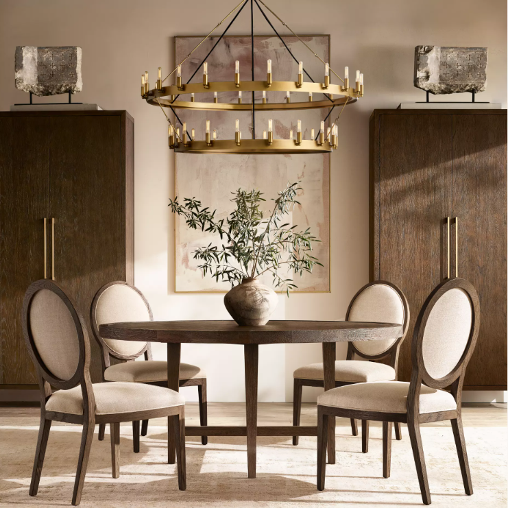 Camina Vintage Filament 2-Tier Round Chandelier 38‘’D