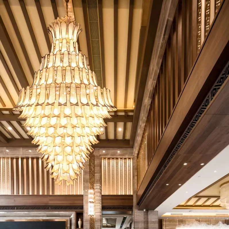 Extra Large Luxury Multi-tier GBUd Crystal Chandelier for Stairs/Large High-ceiling Room