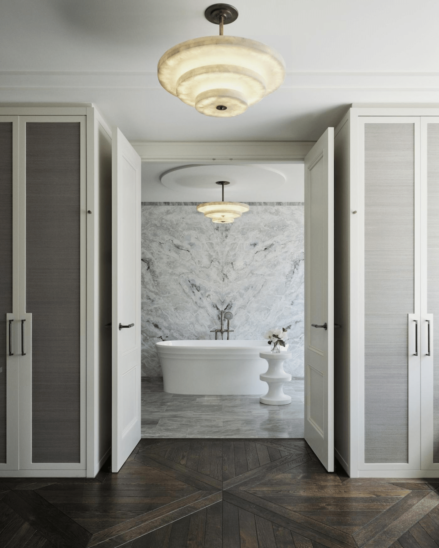 Ice Queen Alabaster Chandelier - Blushlighting