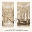 Vitara Glass Drop Customize Chandelier - Vakkerlight