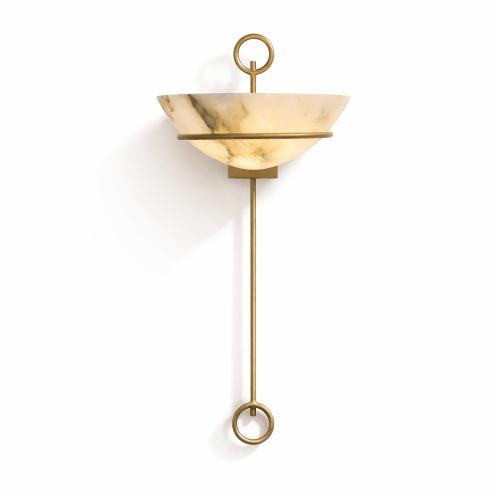 Tether Alabaster Wall Light by Blush Lighting