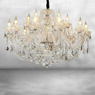 Luster Gaze Veridian Grandeur Crystal Chandelier - Background Shot