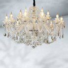 Luster Gaze Veridian Grandeur Crystal Chandelier - Background Shot