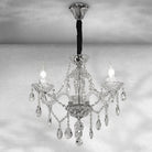Luster Gaze Veridian Grandeur Crystal Chandelier - Background Shot