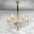 Luster Gaze Veridian Grandeur Crystal Chandelier - Background Shot