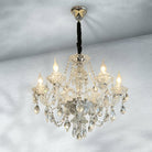 Luster Gaze Veridian Grandeur Crystal Chandelier - Background Shot