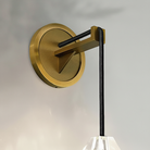 Luster Gaze Radiant Brass Crystal Wall Sconce - Background Shot
