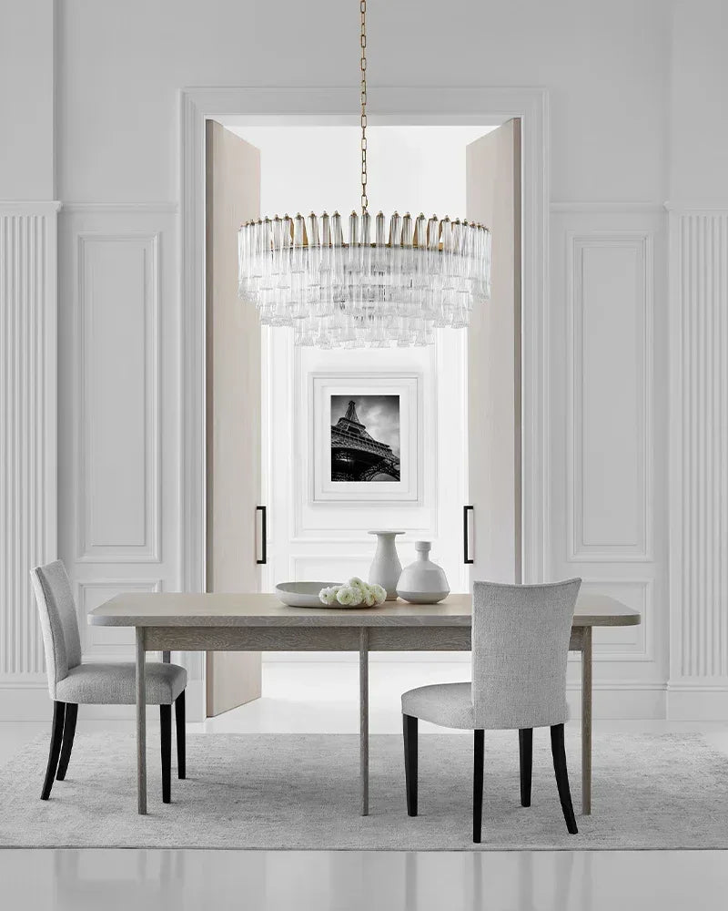 9 Light 20" Wide LED Lorelei Round Tiered Chandelier in Black Chain use for dining room American chandelier