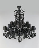 18 Lights Black Crystal Lighting - Blushlighting