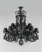 18 Lights Black Crystal Lighting - Blushlighting