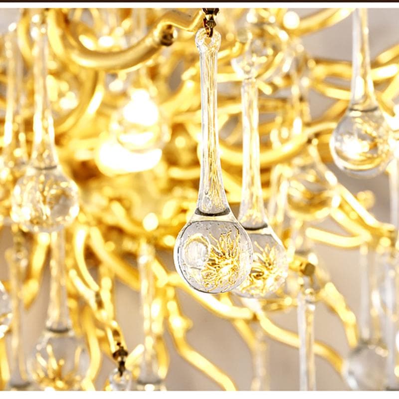 Rain Tree  Crystal Teardrop Wall Sconce GBUd Diameter 17"