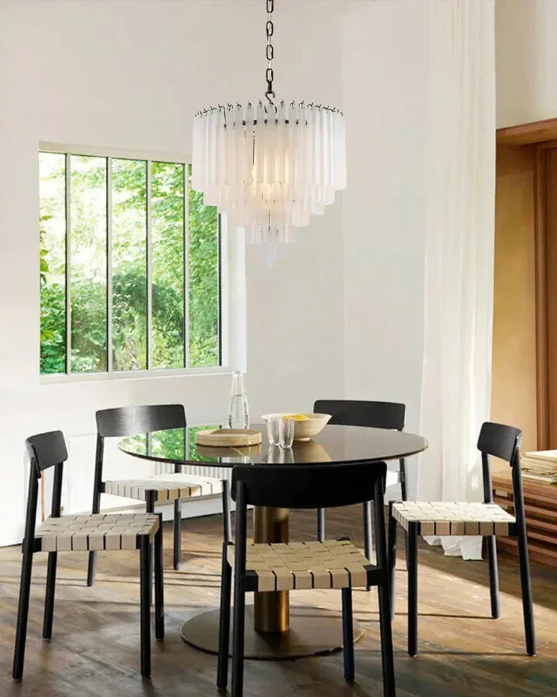 9 Light 20" Wide LED Lorelei Round Tiered Chandelier in Black Chain use for dining room American chandelier