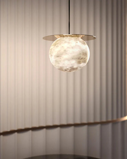 Spanish Alabaster Bedside Pendant Light